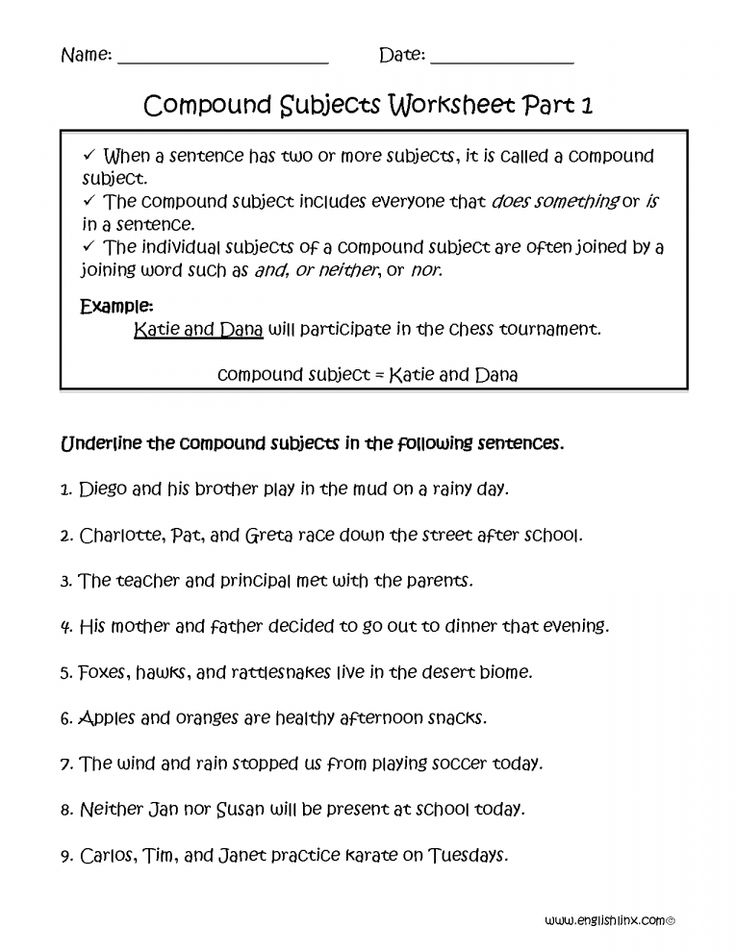 Save 85 Subjects And Predicates Worksheet 25