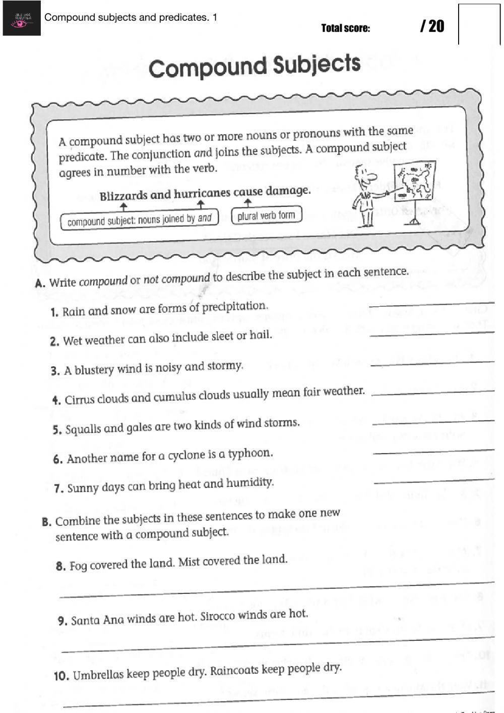 Save 85 Subjects And Predicates Worksheet 38