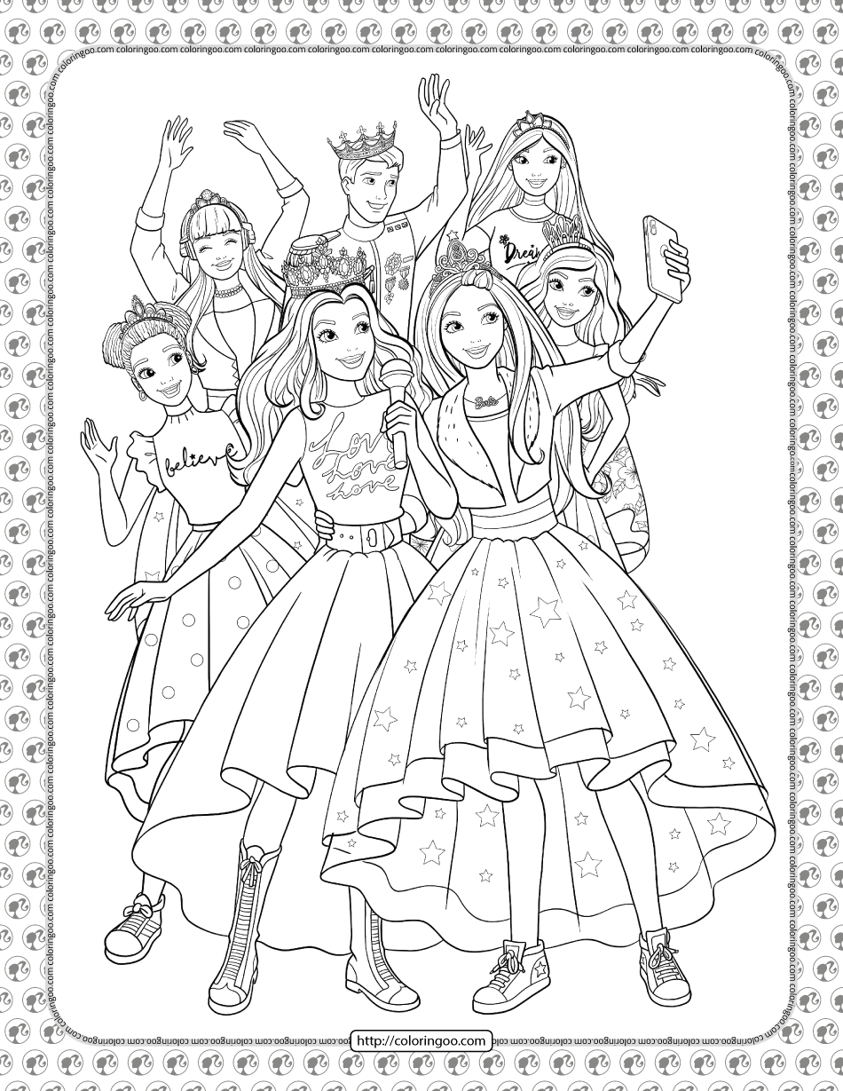 Best 45 Barbie Summer Coloring Pages Ideas 12