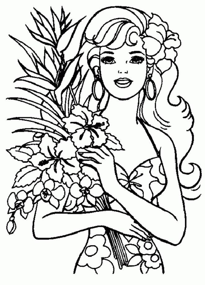 Best 45 Barbie Summer Coloring Pages Ideas 13