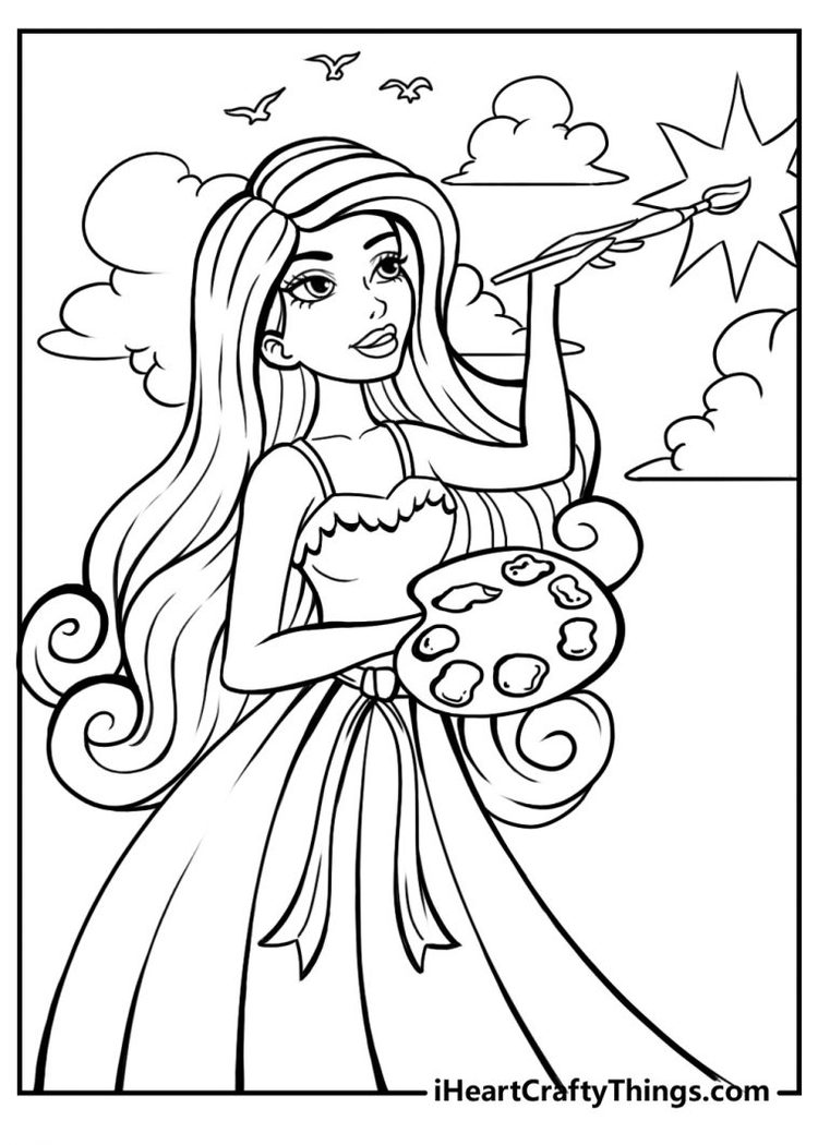 Best 45 Barbie Summer Coloring Pages Ideas 2