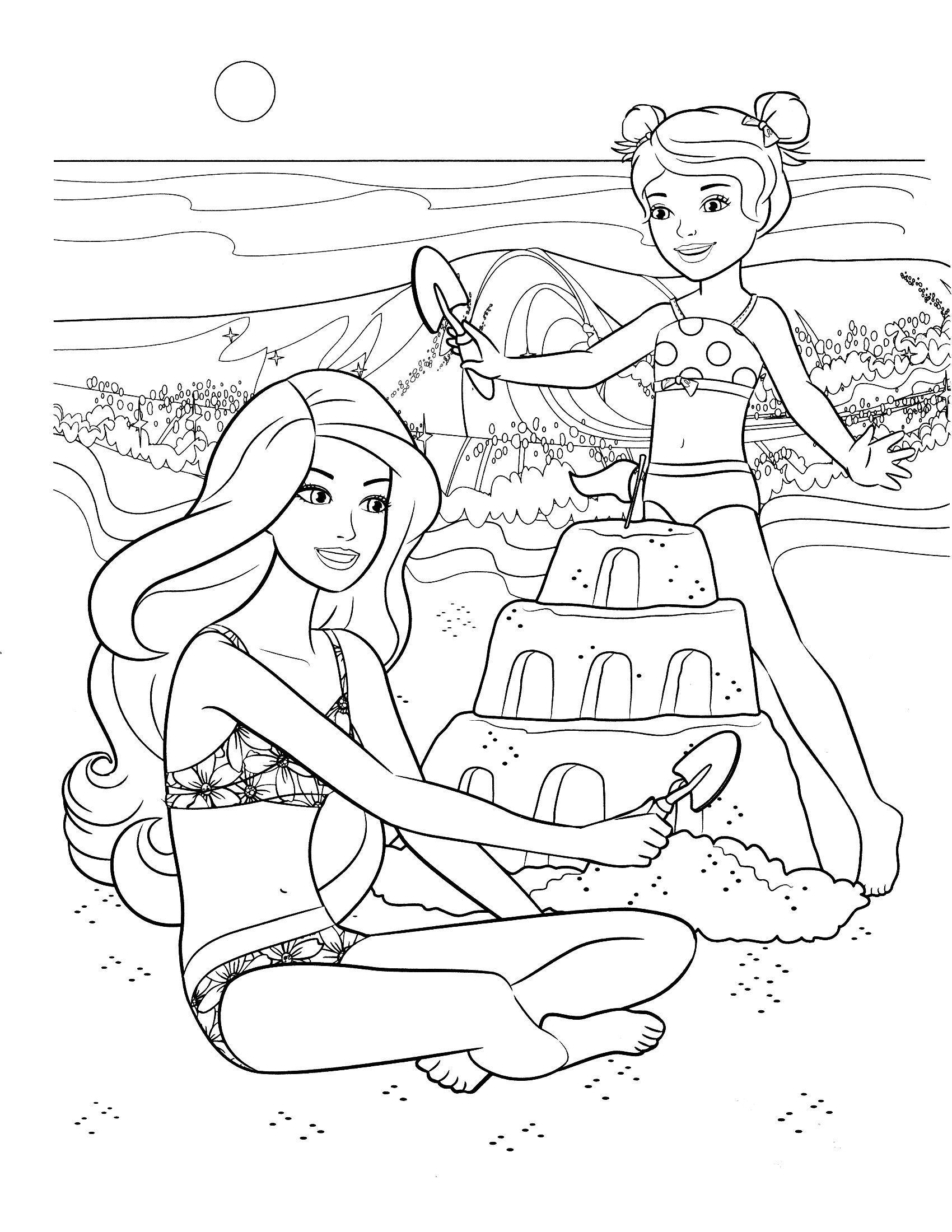 Best 45 Barbie Summer Coloring Pages Ideas 25