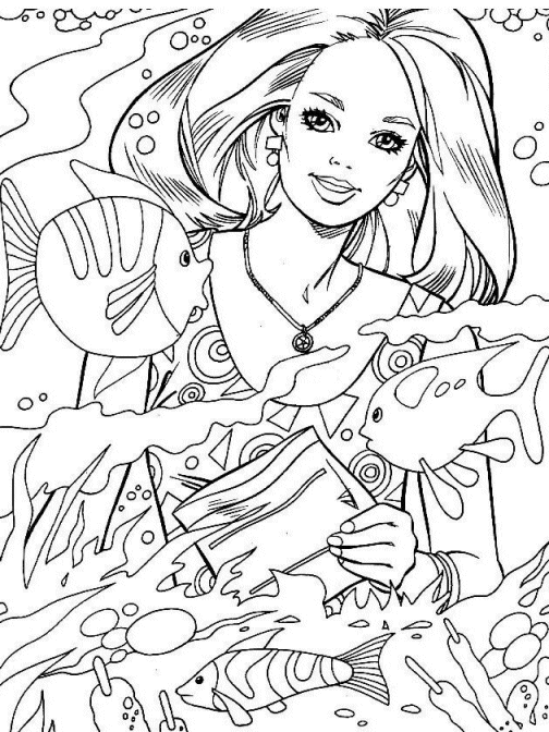 Best 45 Barbie Summer Coloring Pages Ideas 27