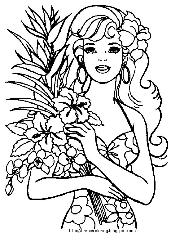 Best 45 Barbie Summer Coloring Pages Ideas 28