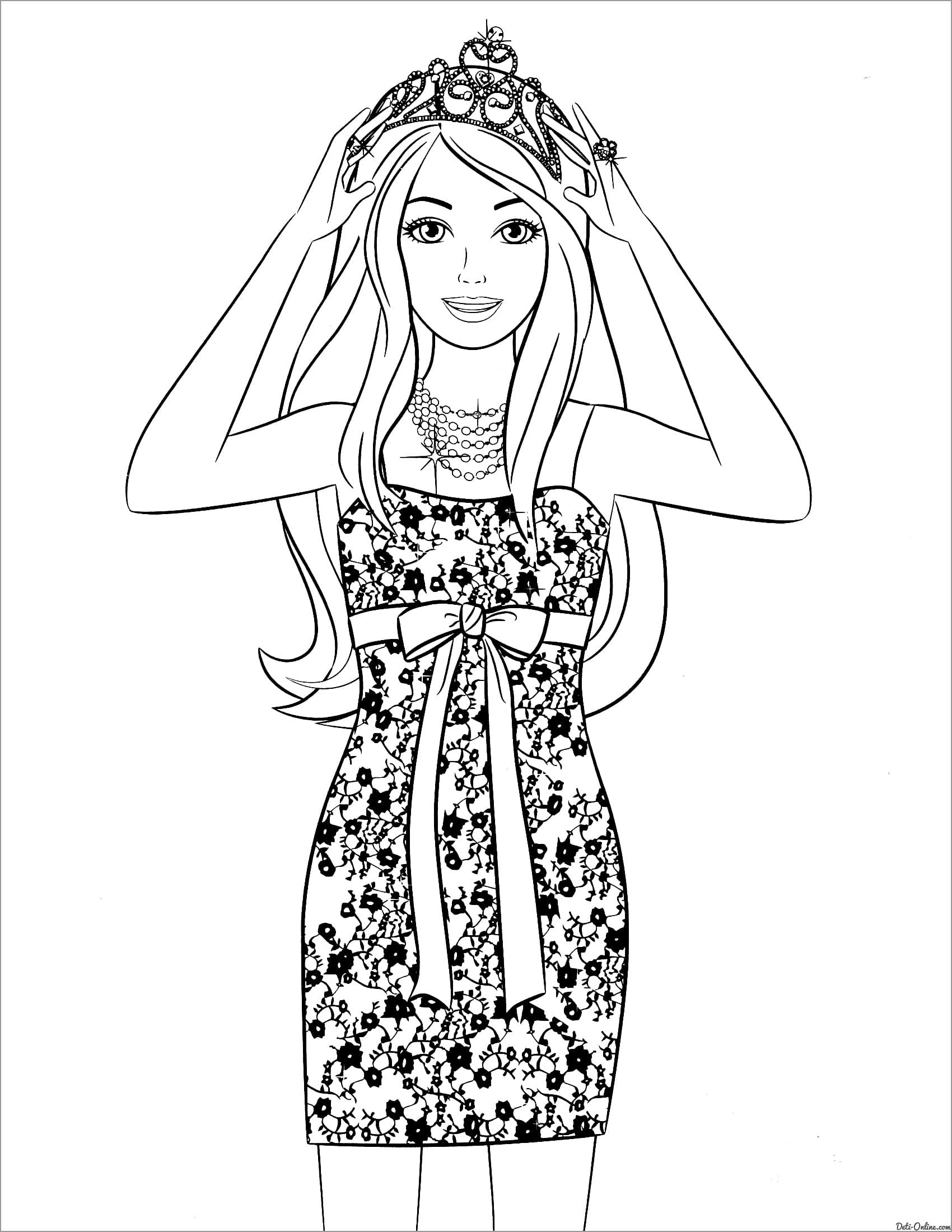 Best 45 Barbie Summer Coloring Pages Ideas 4