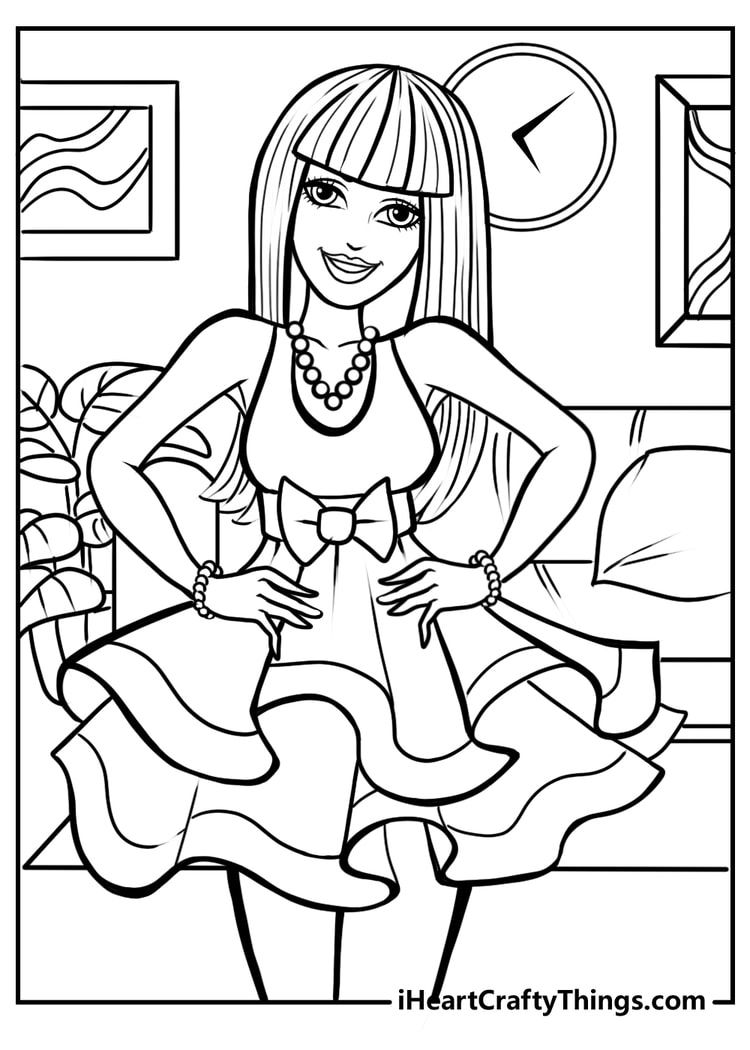 Best 45 Barbie Summer Coloring Pages Ideas 40