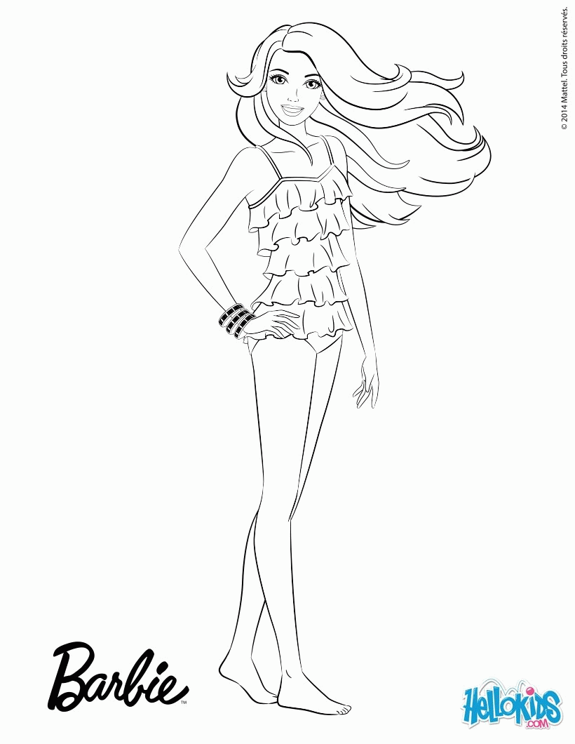 Best 45 Barbie Summer Coloring Pages Ideas 7