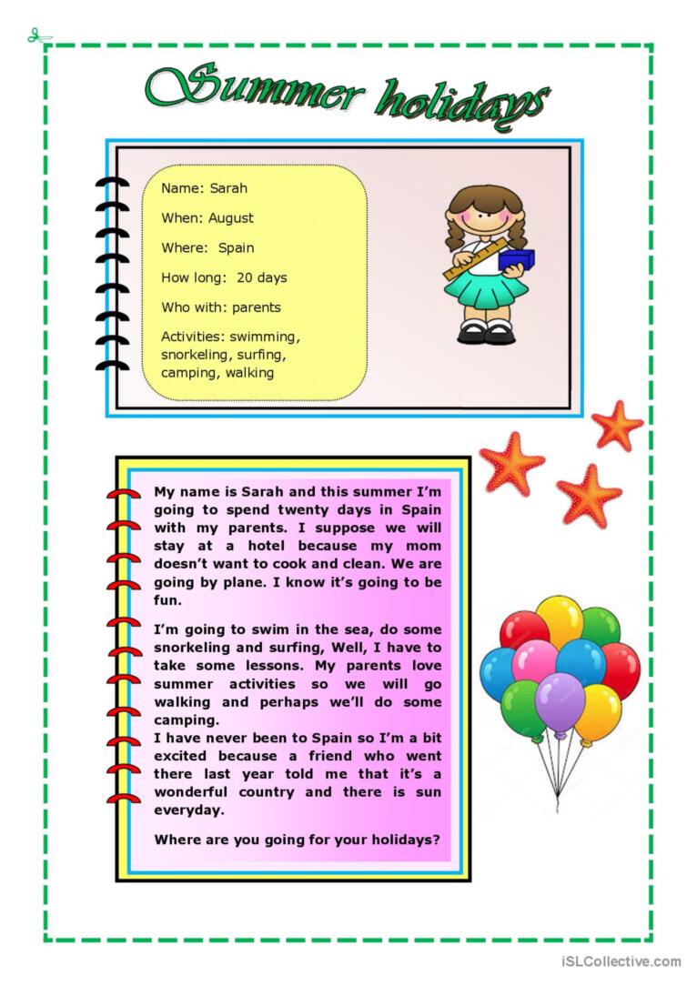 Best 45 Happy Summer Holidays Worksheets Ideas 15