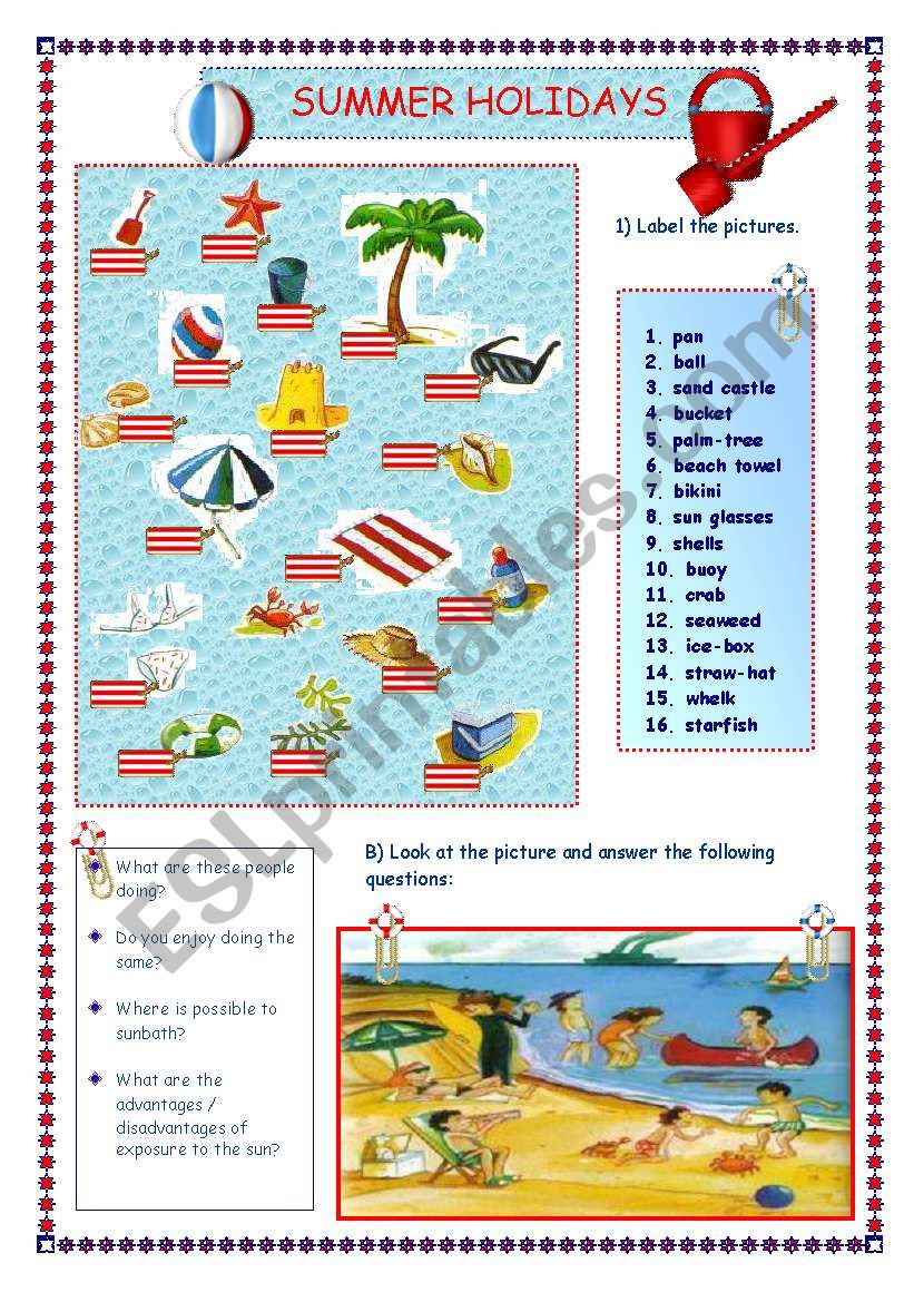 Best 45 Happy Summer Holidays Worksheets Ideas 16