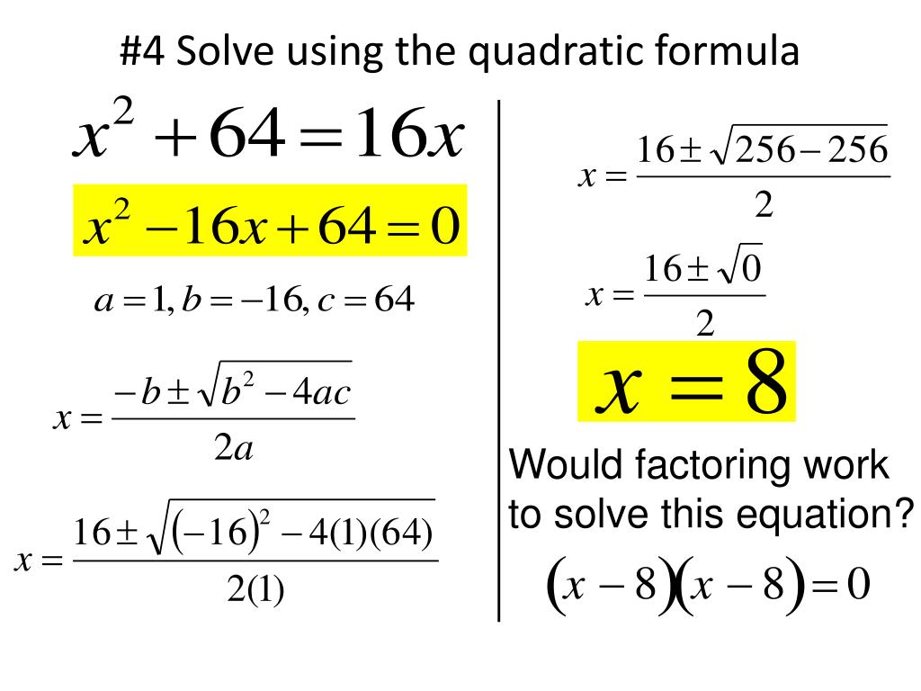 Best 45 Solving Quadratic Equations Ideas 14