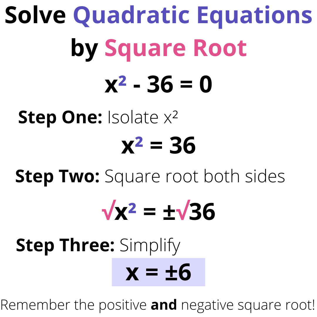 Best 45 Solving Quadratic Equations Ideas 16