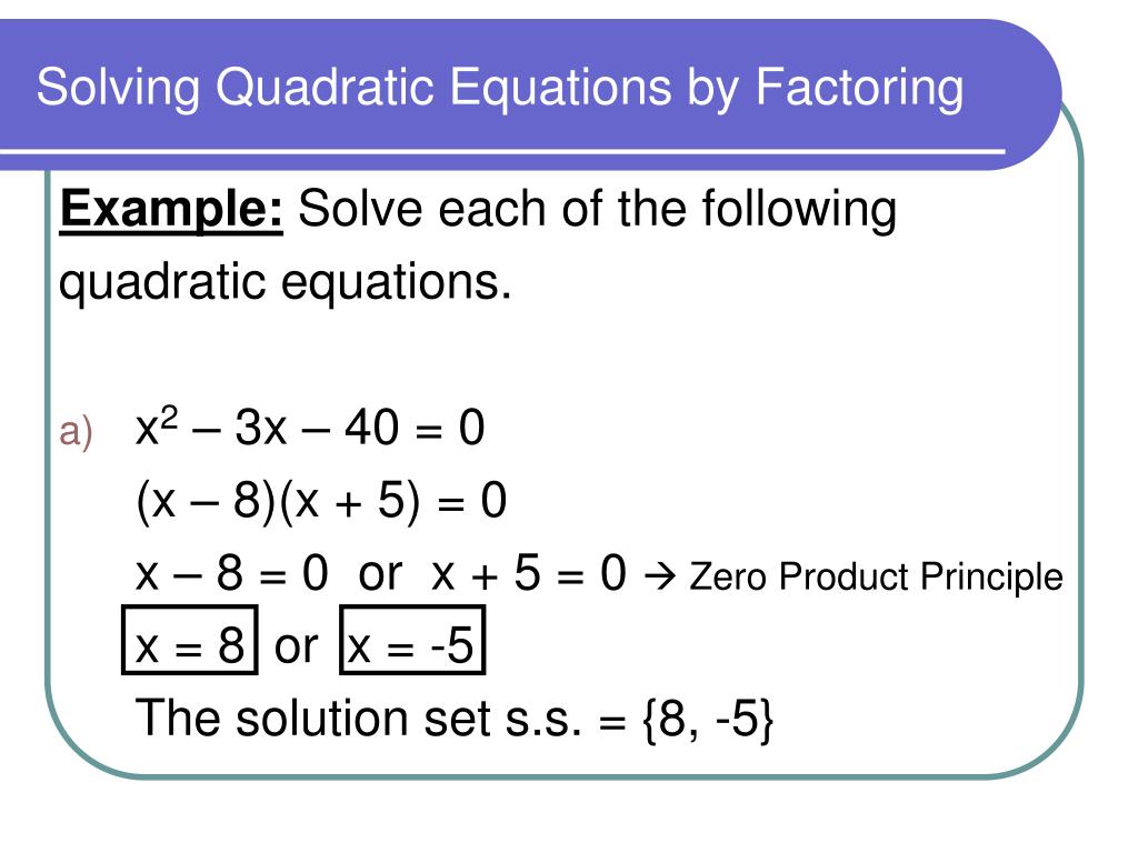 Best 45 Solving Quadratic Equations Ideas 20