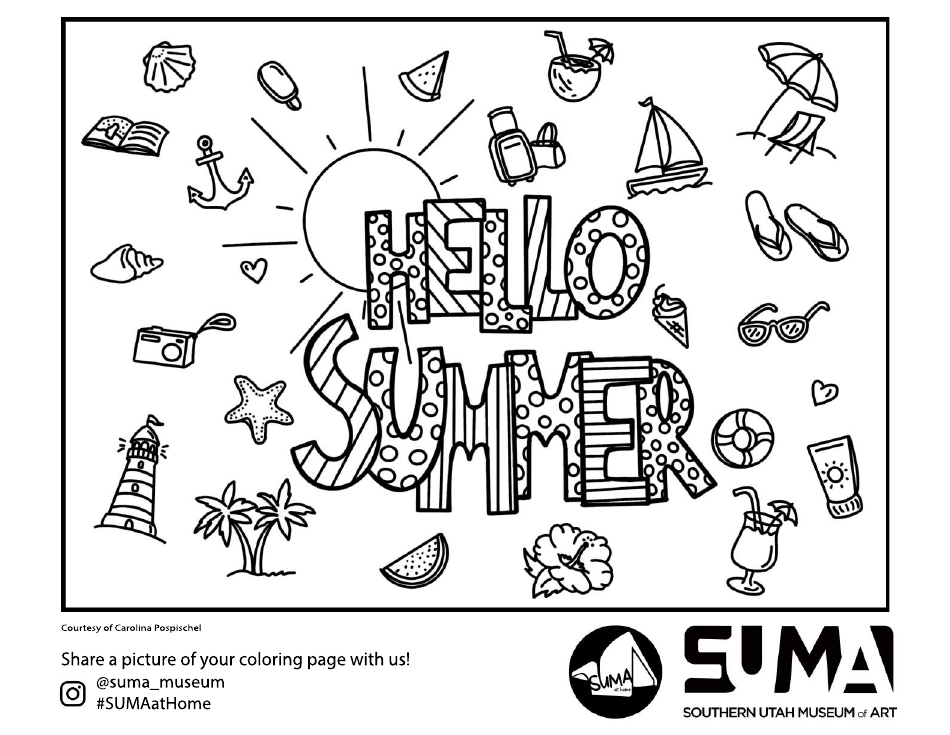 Best 45 Summer Coloring Pages Collage Ideas 23