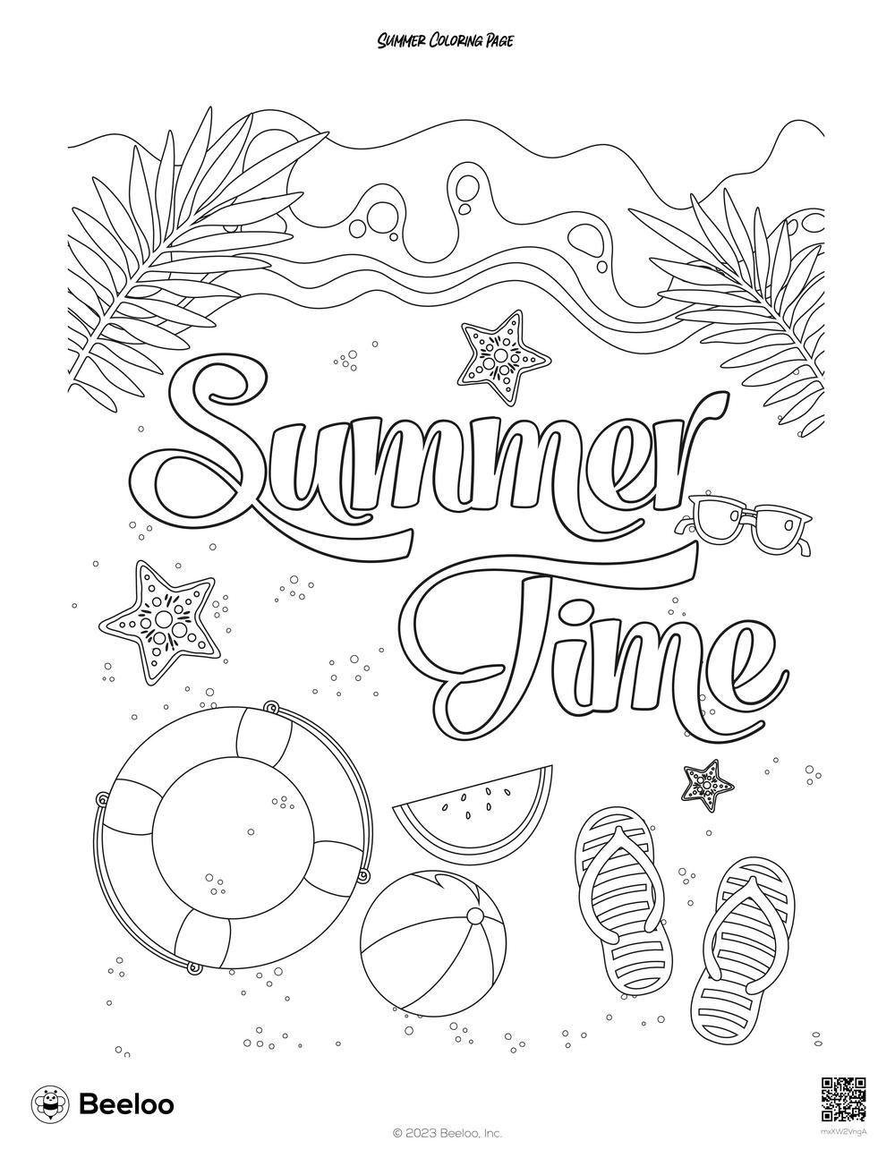 Best 45 Summer Coloring Pages Collage Ideas 6