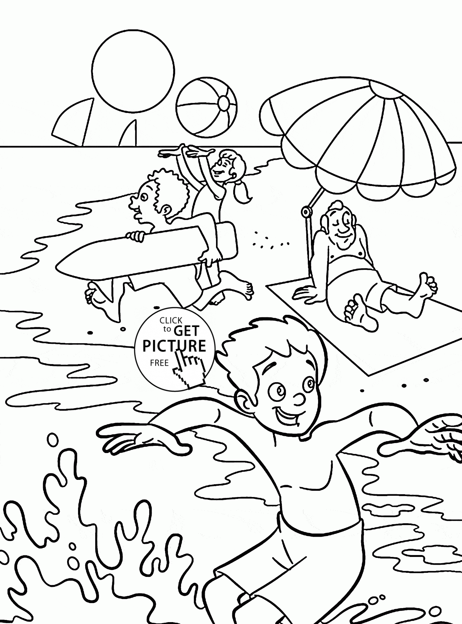 Best 45 Summer Coloring Pages Colored Ideas 16