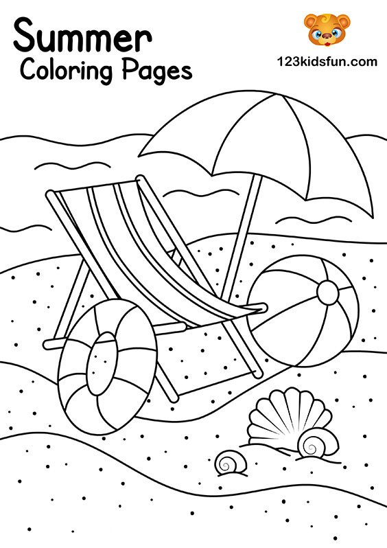 Best 45 Summer Coloring Pages Colored Ideas 4