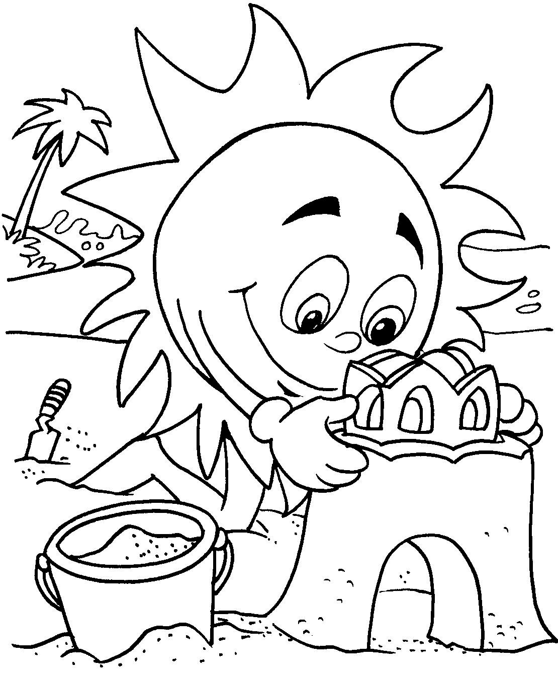 Best 45 Summer Coloring Pages Colored Ideas 7