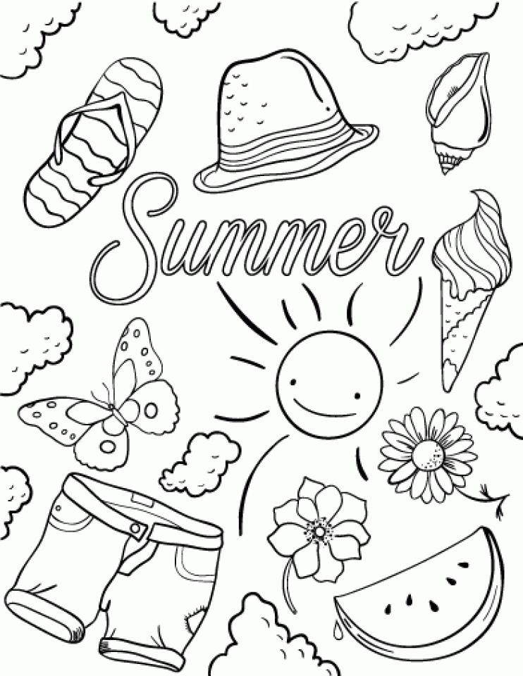 Best 45 Summer Coloring Pages Cute Ideas 23