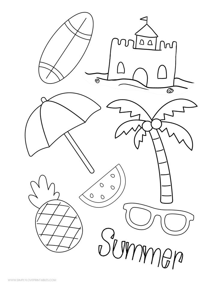 Best 45 Summer Coloring Pages Cute Ideas 45