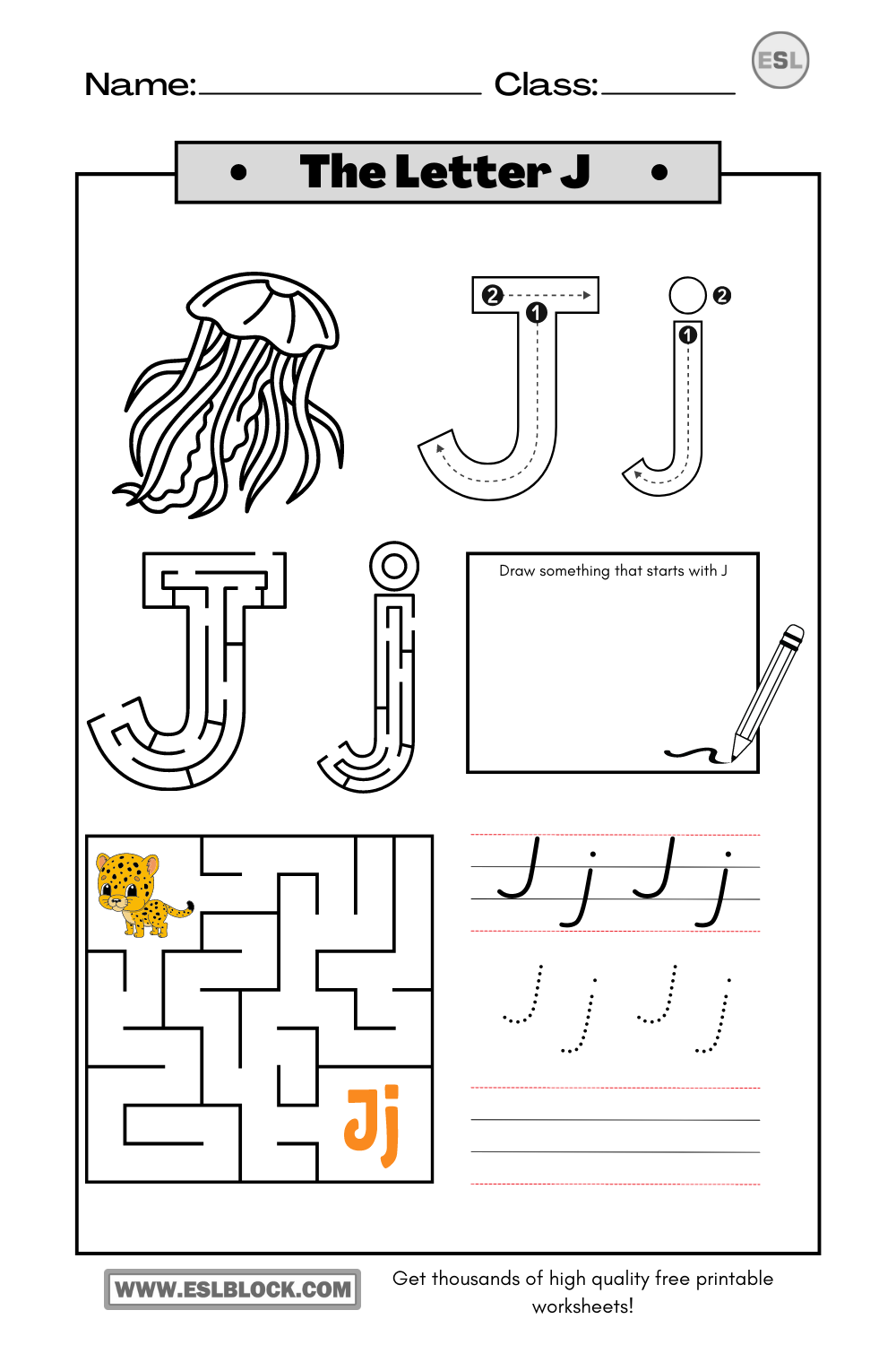 Best 50 Letter J Worksheets Ideas 11