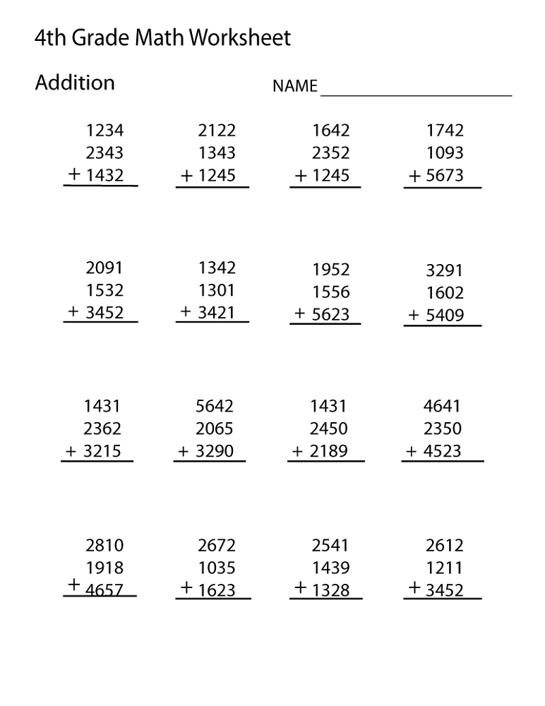 Best 50 Math Worksheets Grade 4 Ideas 4