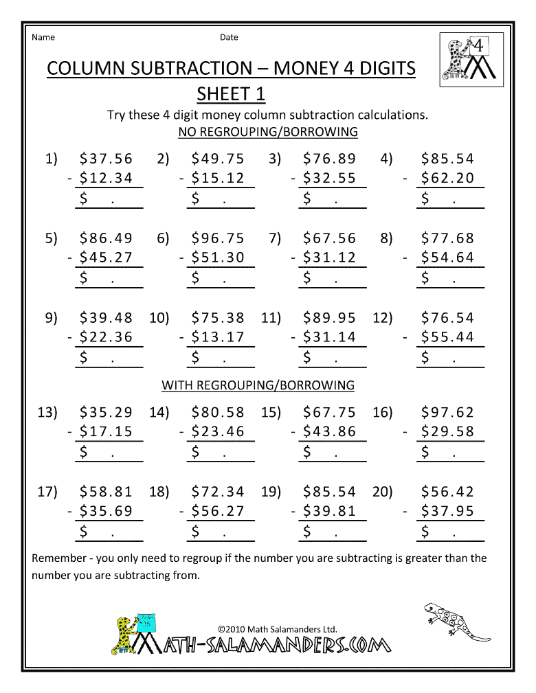 Best 50 Math Worksheets Grade 4 Ideas 40