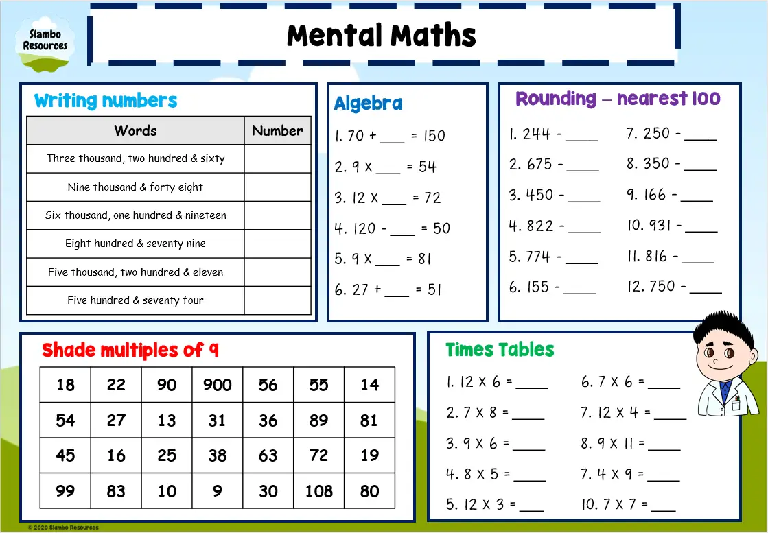 Best 50 Math Worksheets Grade 4 Ideas 48