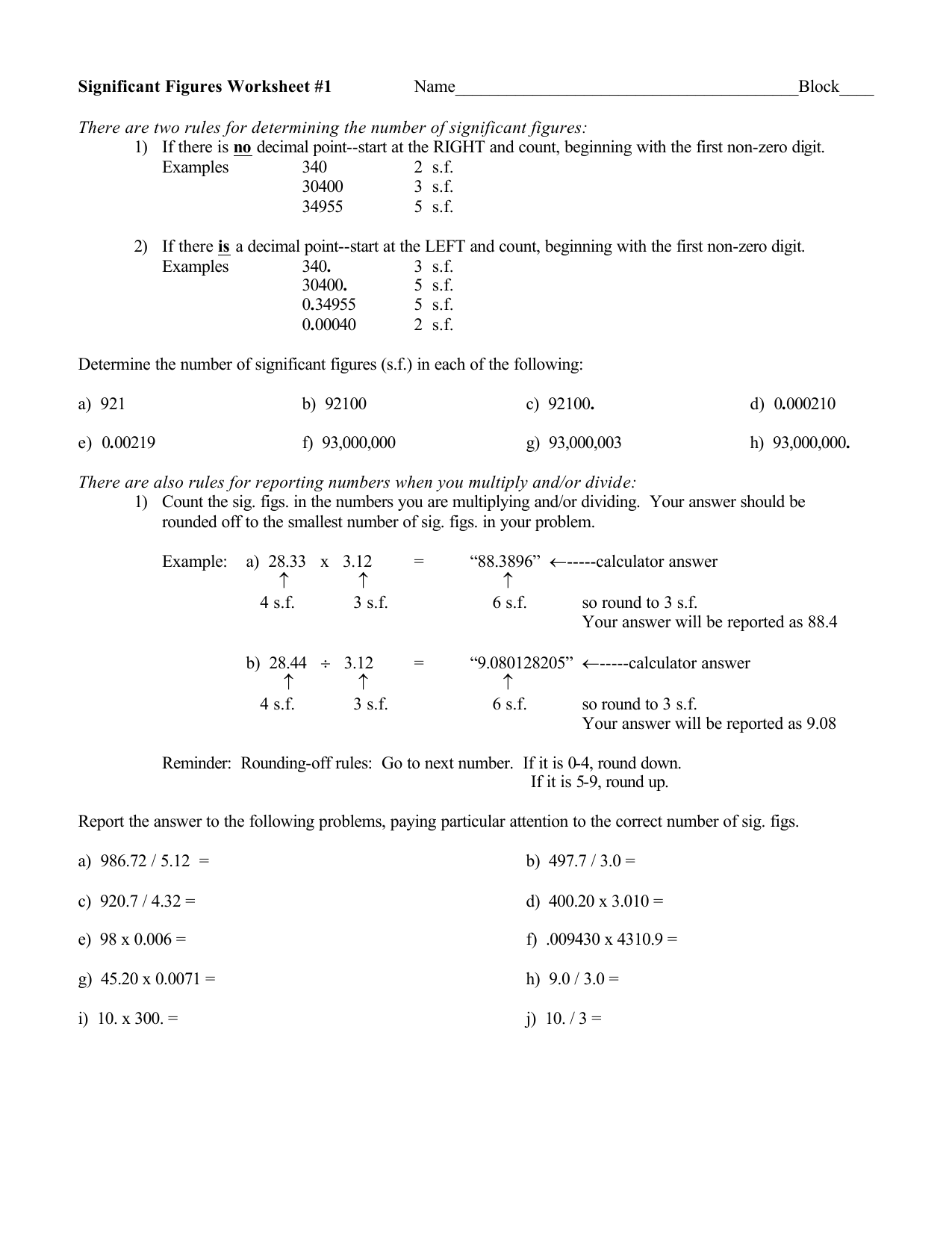 Best 50 Significant Figures Worksheets Ideas 13