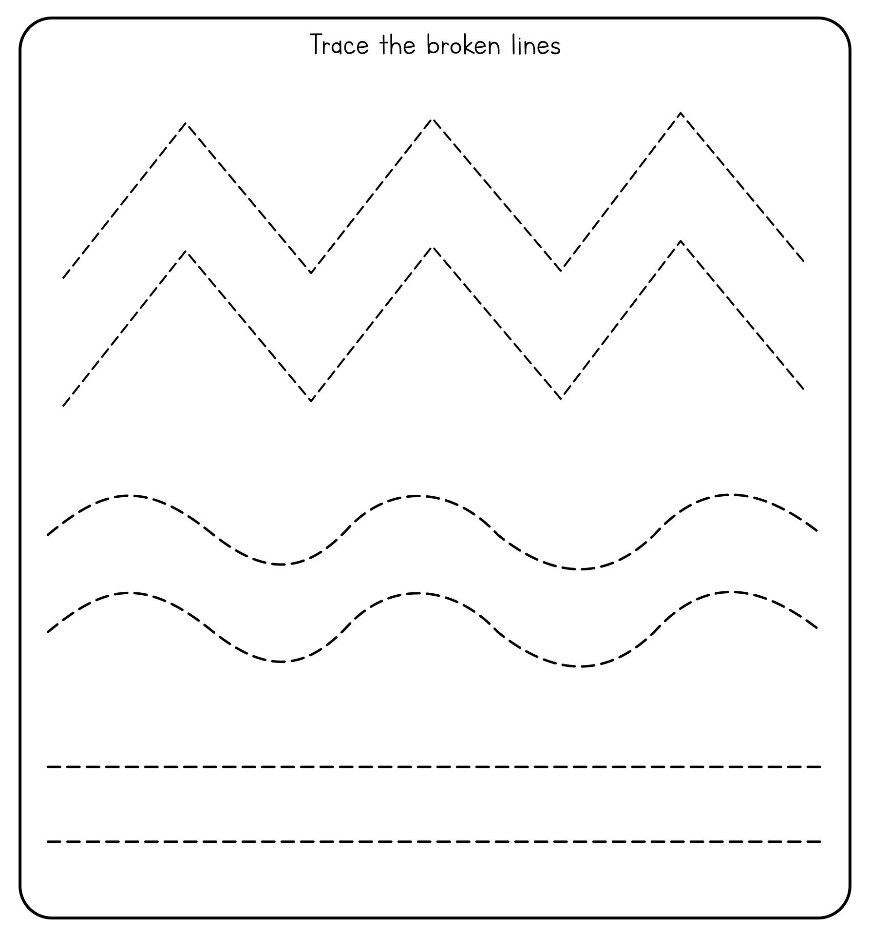 Best 50 Tracing Worksheets For Preschoolers Ideas 45