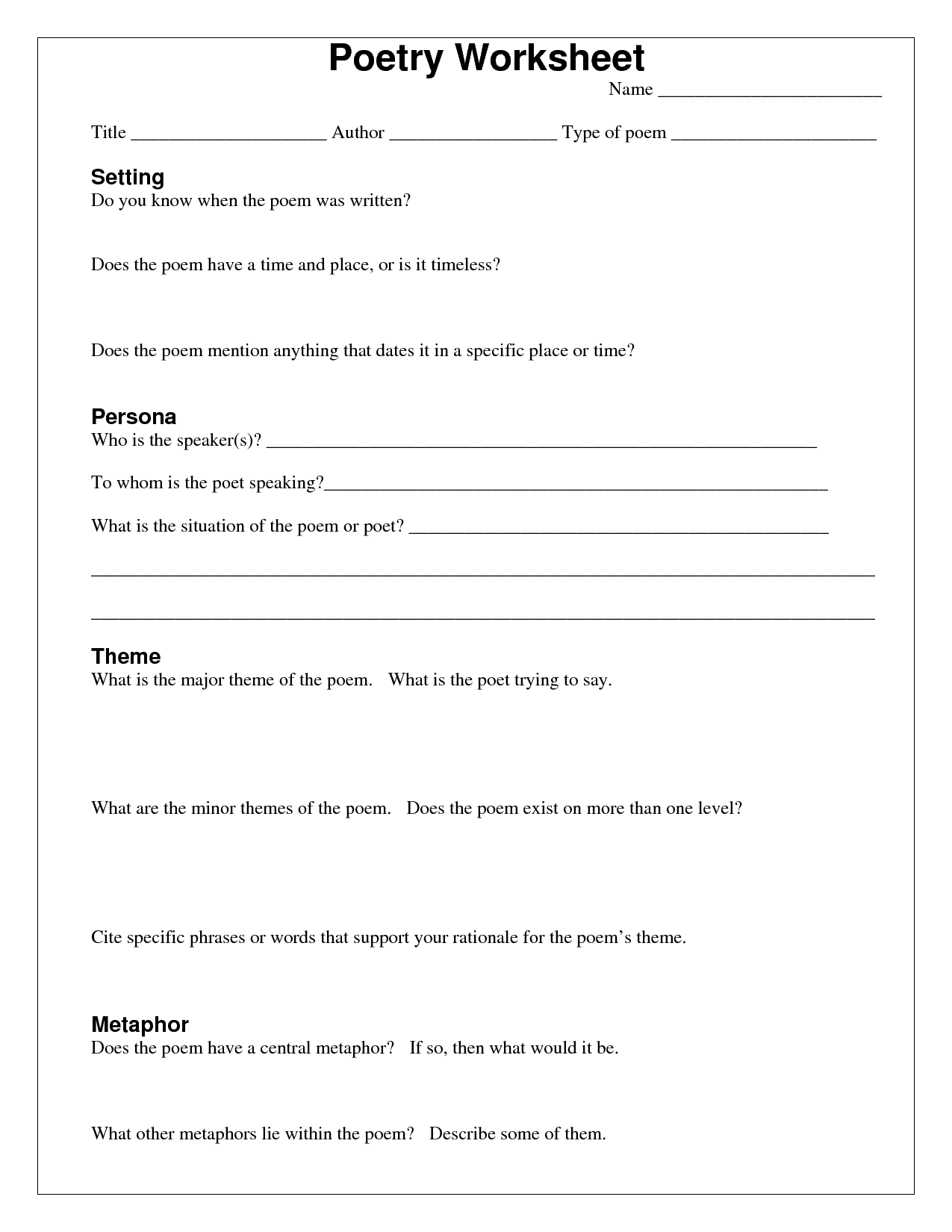 Get 85 Festival Poetry Worksheets Ideas 4