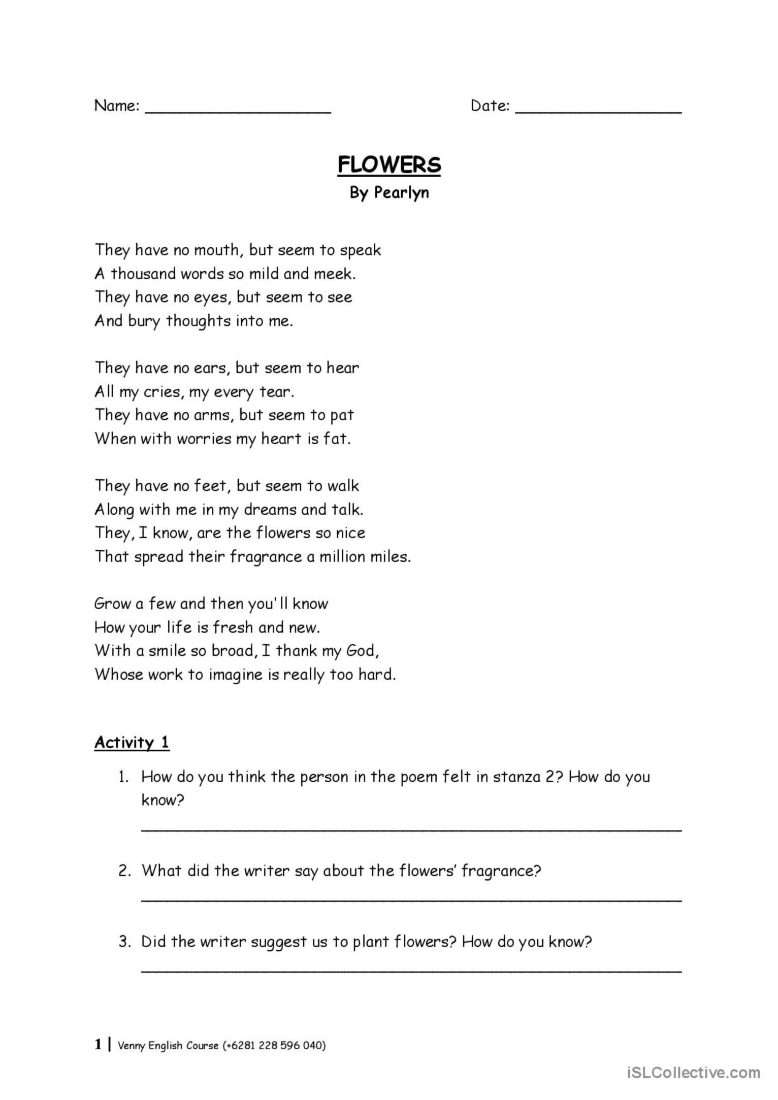 Get 85 Festival Poetry Worksheets Ideas 56