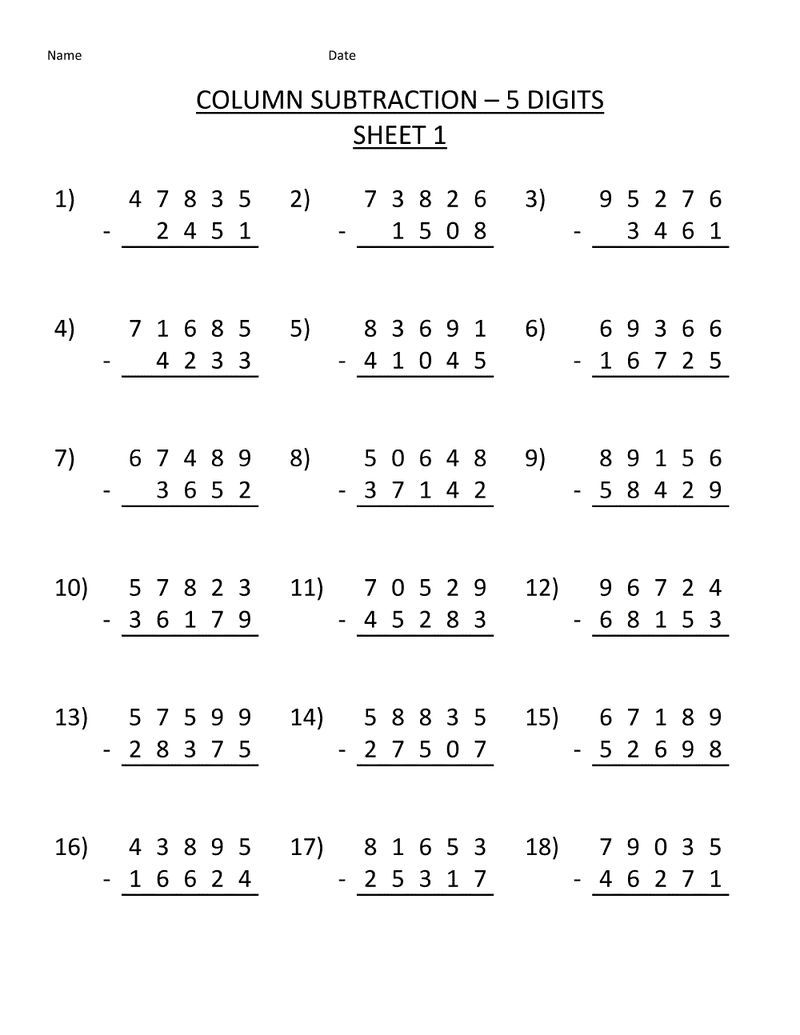 Get 85 Math Worksheets Grade 5 Ideas 7