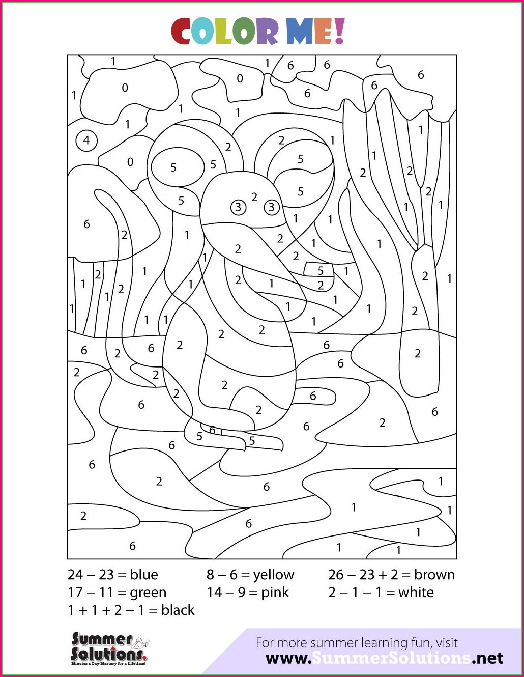 Save 60 Math Coloring Worksheets Ideas 16