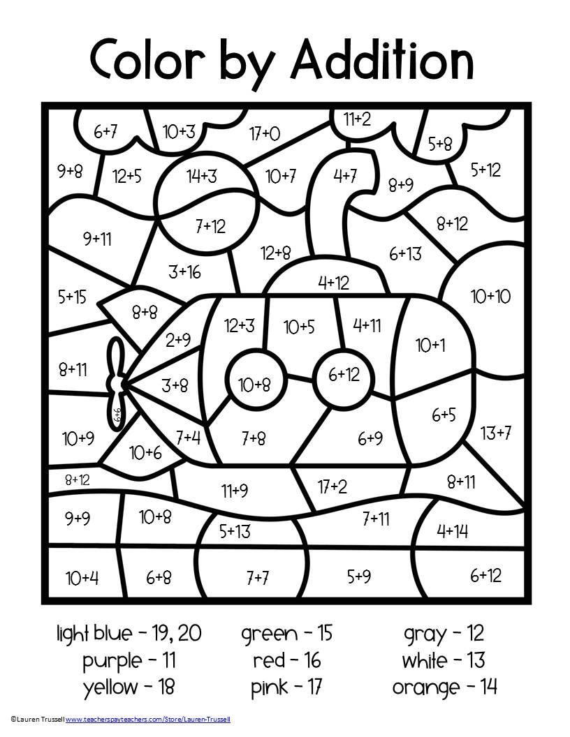 Save 60 Math Coloring Worksheets Ideas 49