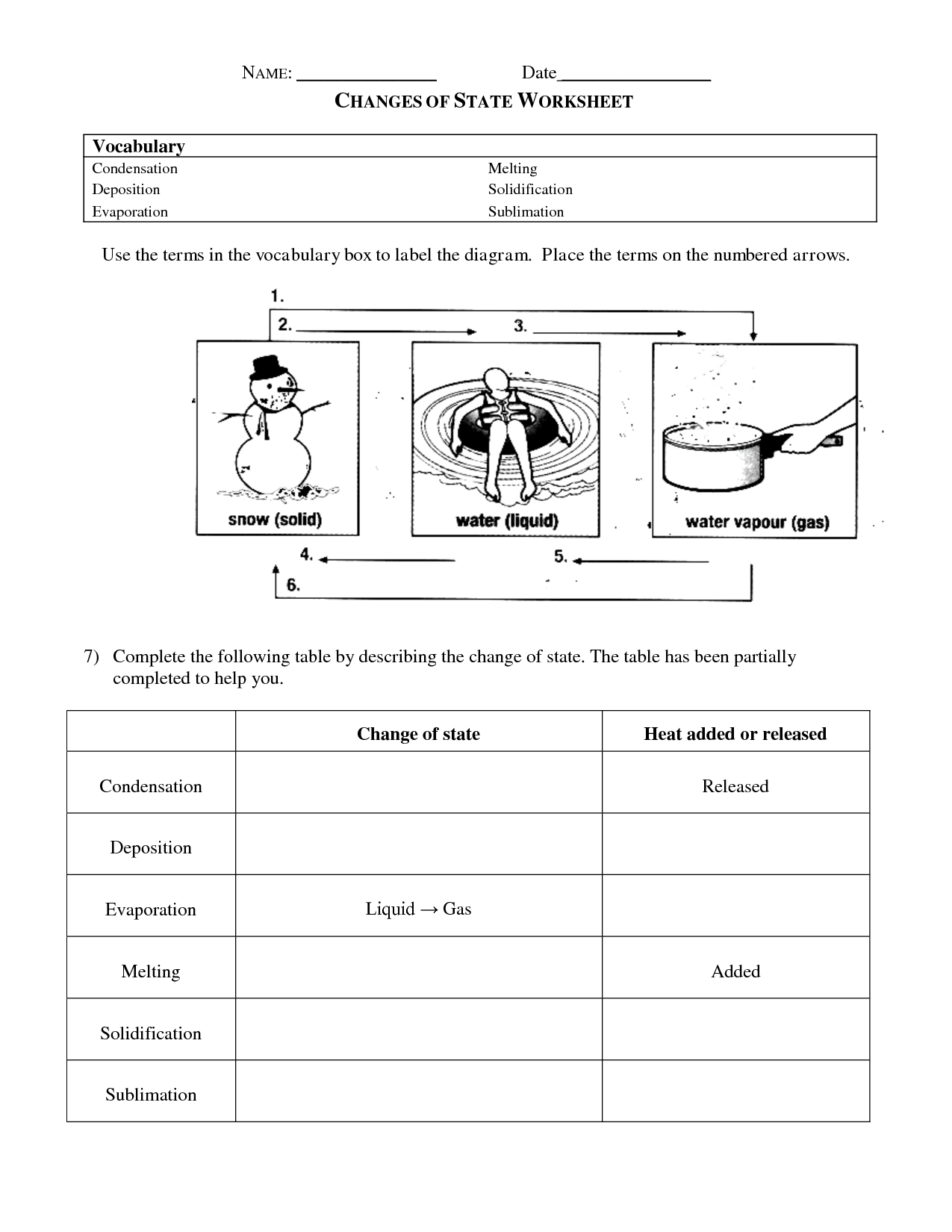 Save 60 States Of Matter Worksheets Ideas 3