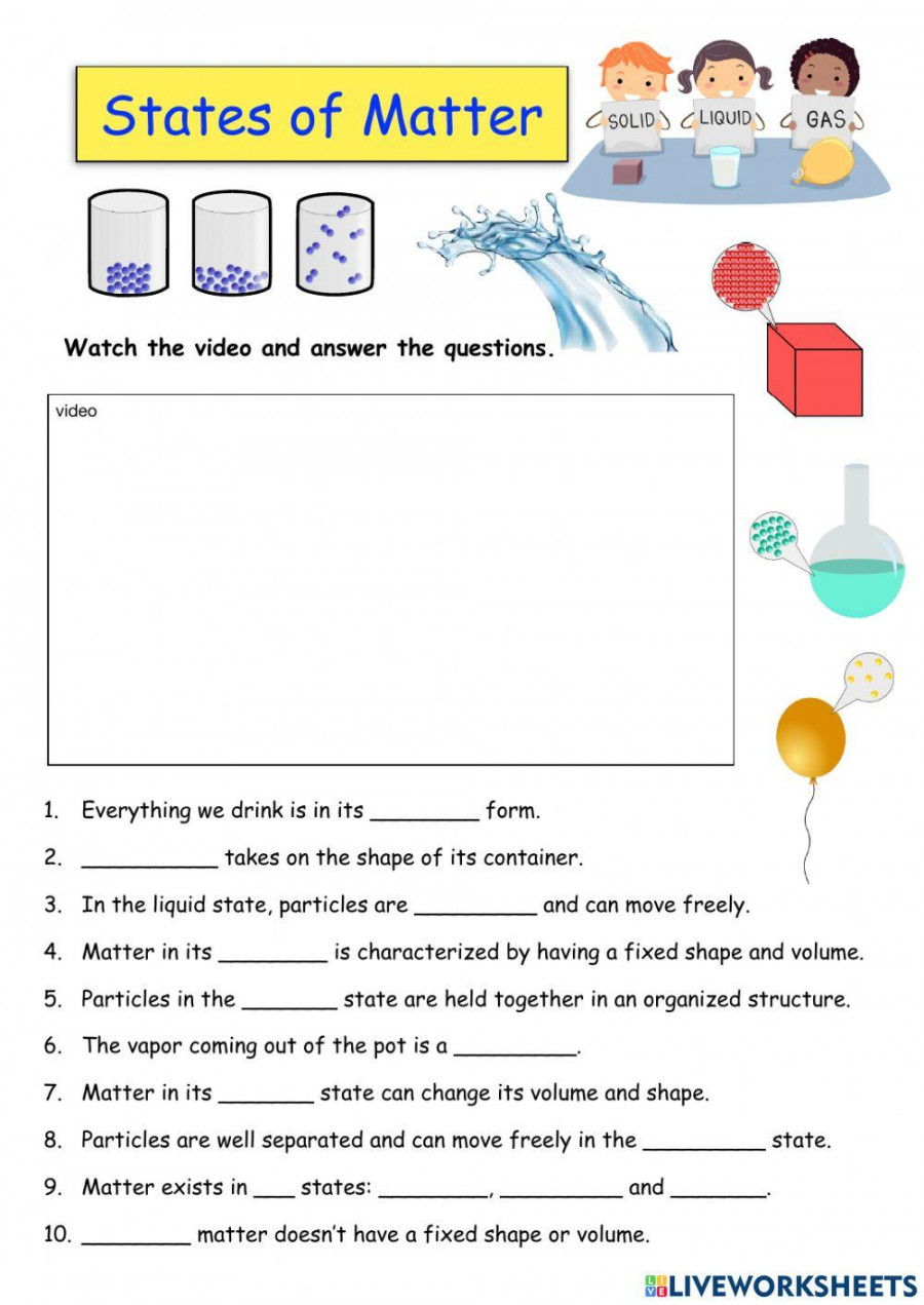 Save 60 States Of Matter Worksheets Ideas 4