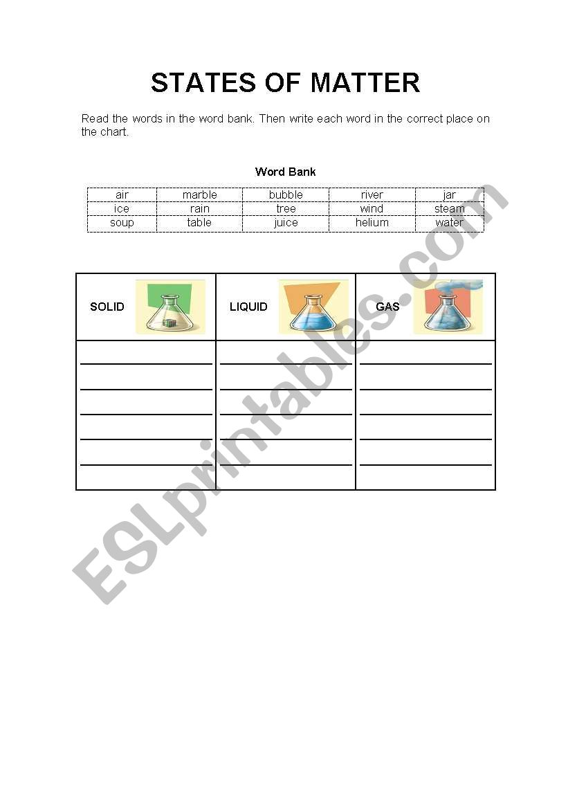 Save 60 States Of Matter Worksheets Ideas 5