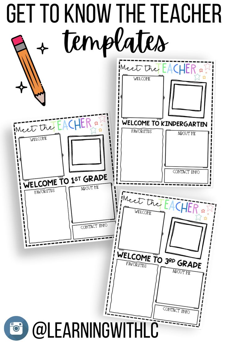 Best 45 Meet The Teacher Template Freebie Ideas 22