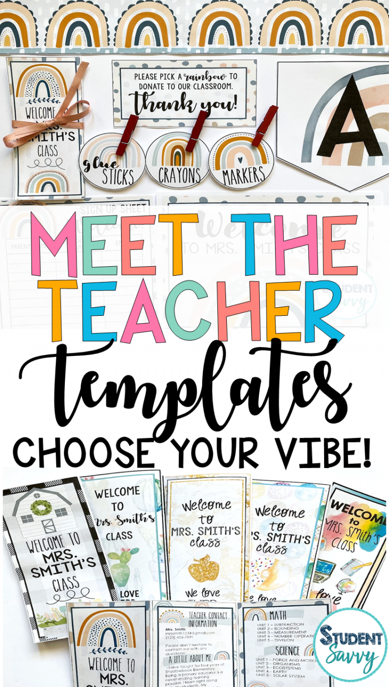 Best 45 Meet The Teacher Template Freebie Ideas 9