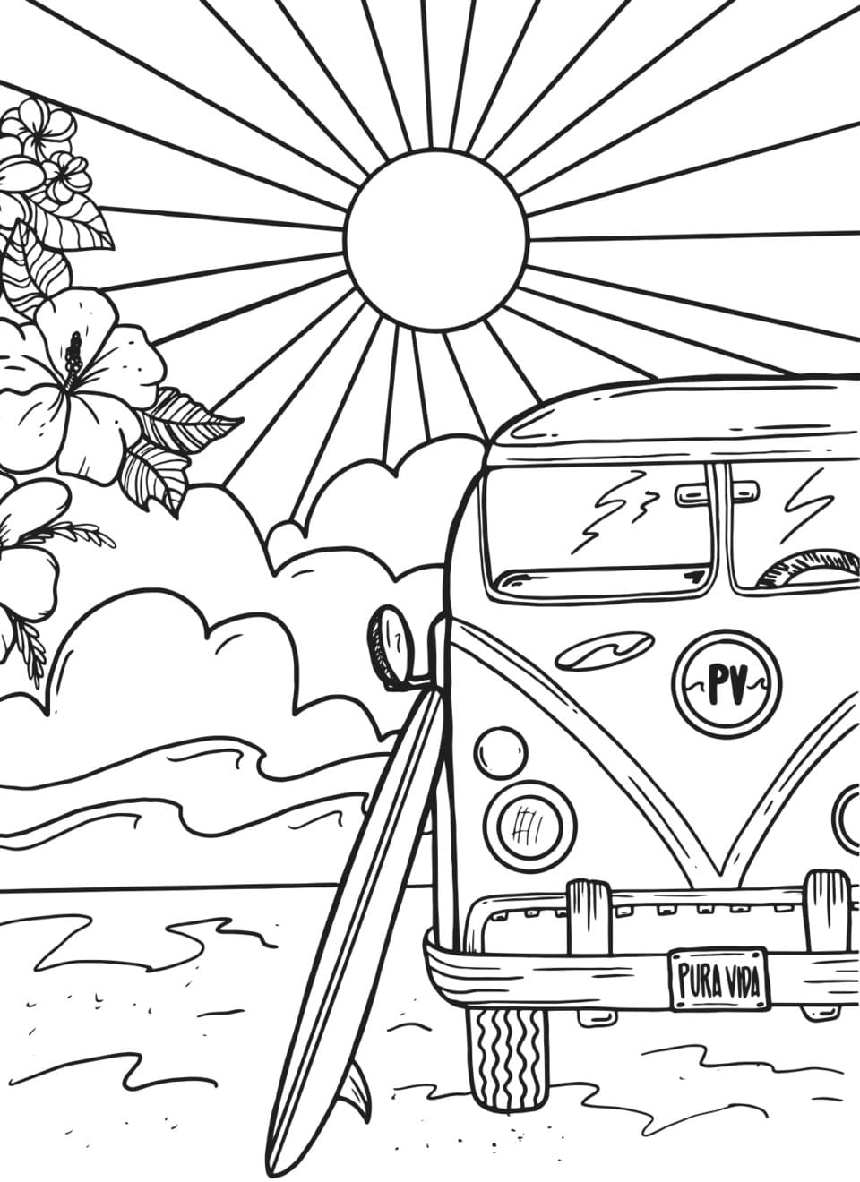 Best 45 Summer Coloring Pages Aesthetic Ideas 2