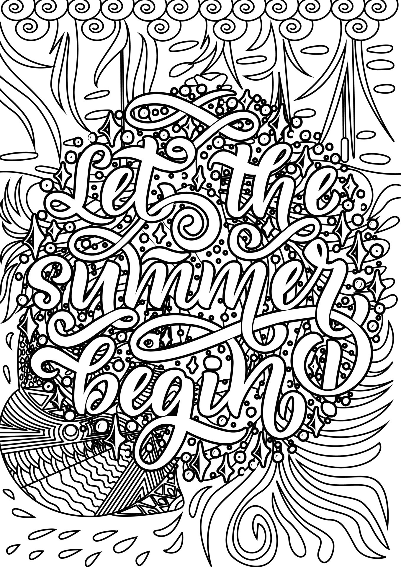 Best 45 Summer Coloring Pages Aesthetic Ideas 36