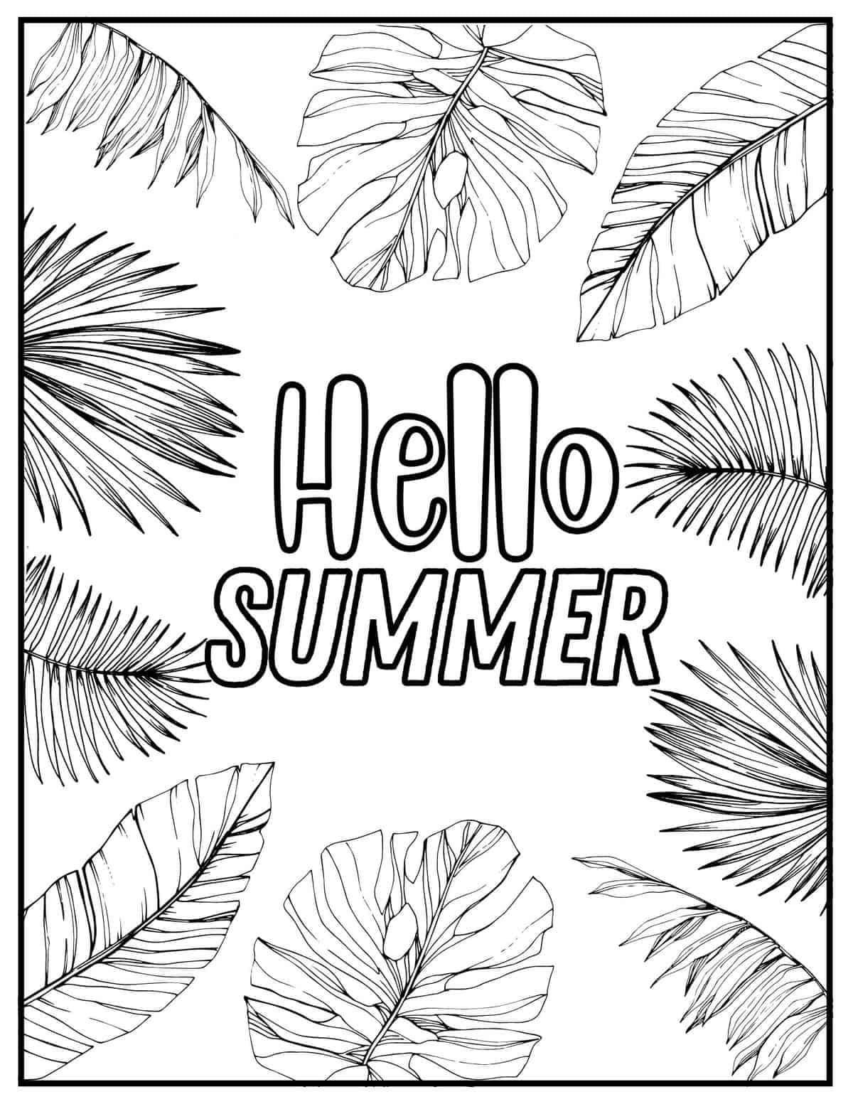 Best 45 Summer Coloring Pages Aesthetic Ideas 41