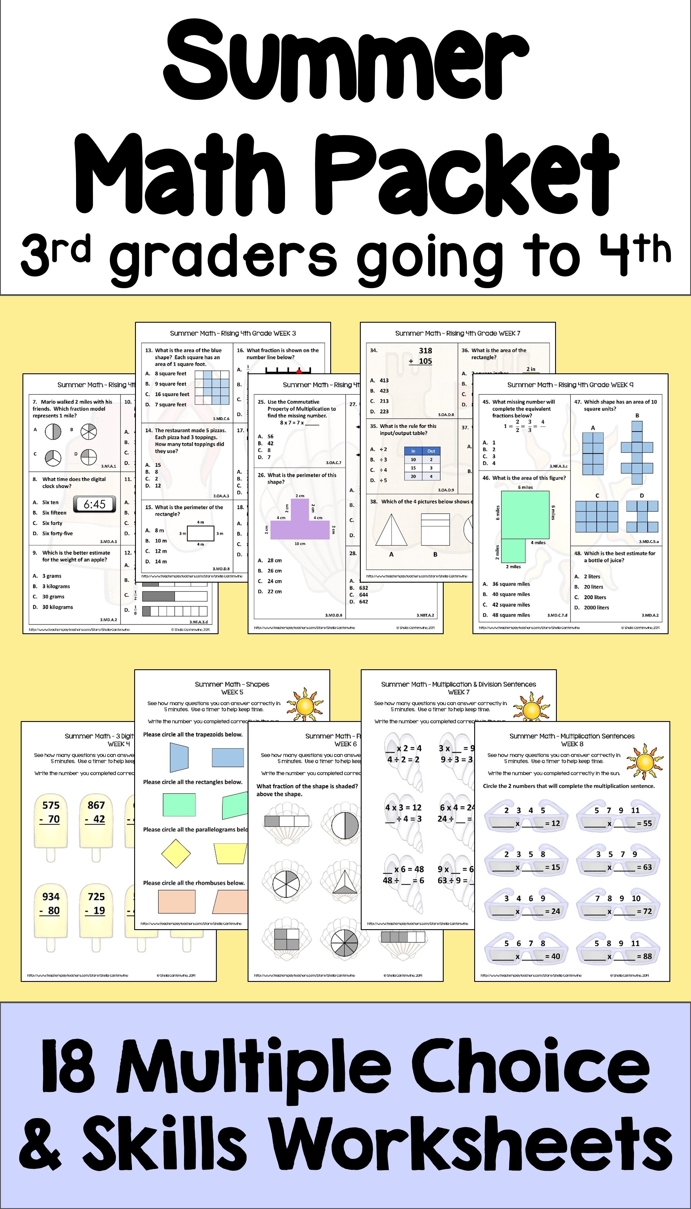 Best 45 Summer Worksheets For 4Th Grade Ideas 16