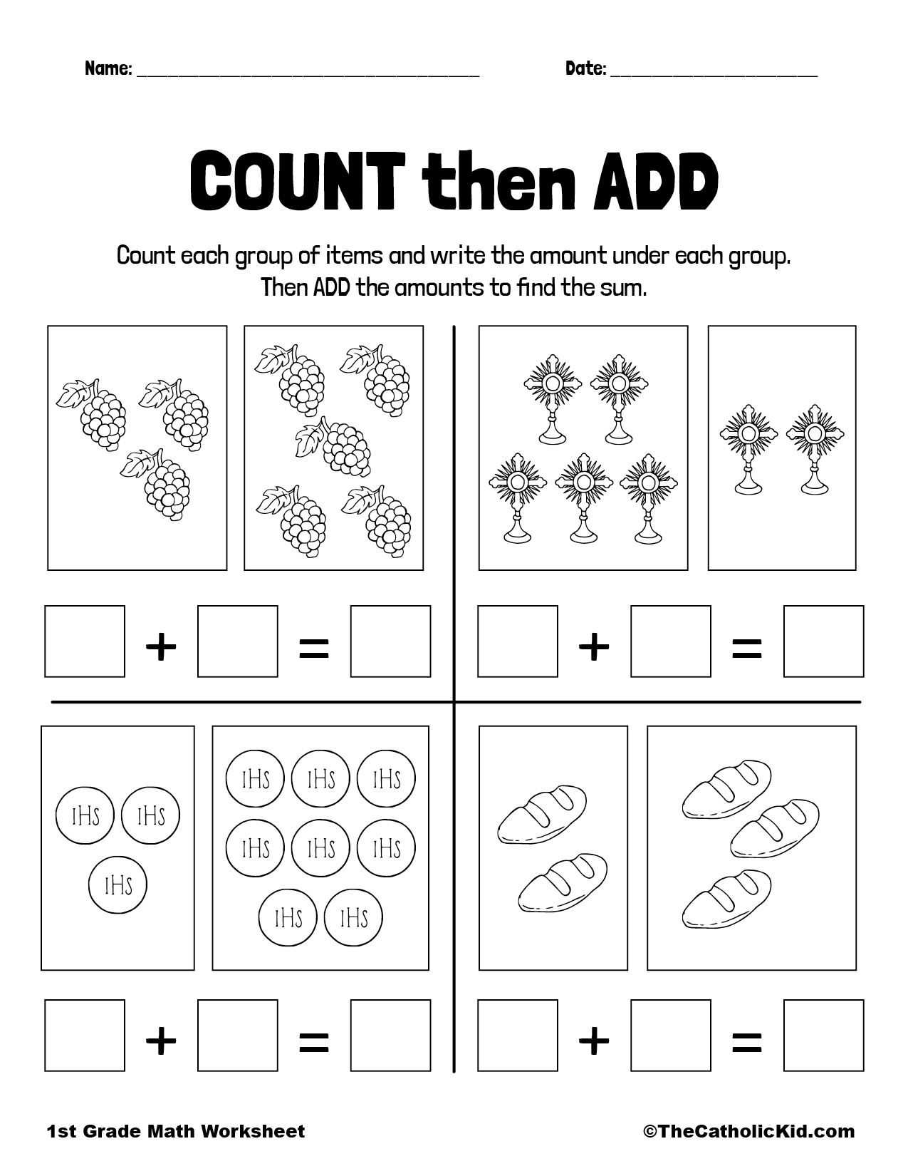 30 1St Grade Simple Math Worksheets