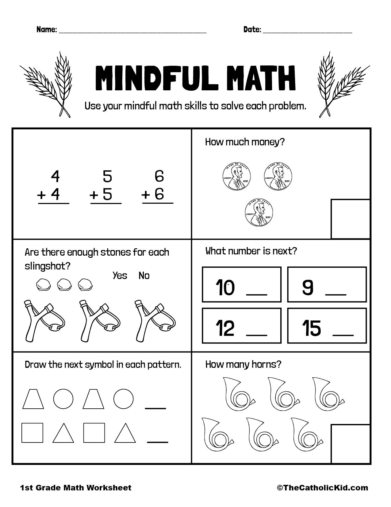 30 1St Grade Simple Math Worksheets