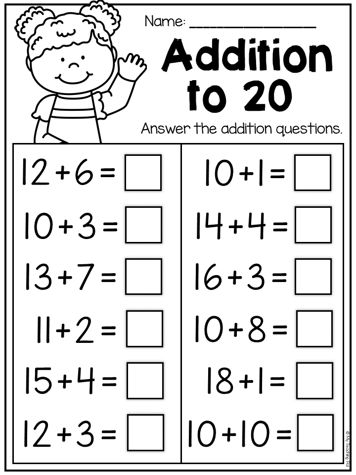 30 1St Grade Simple Math Worksheets