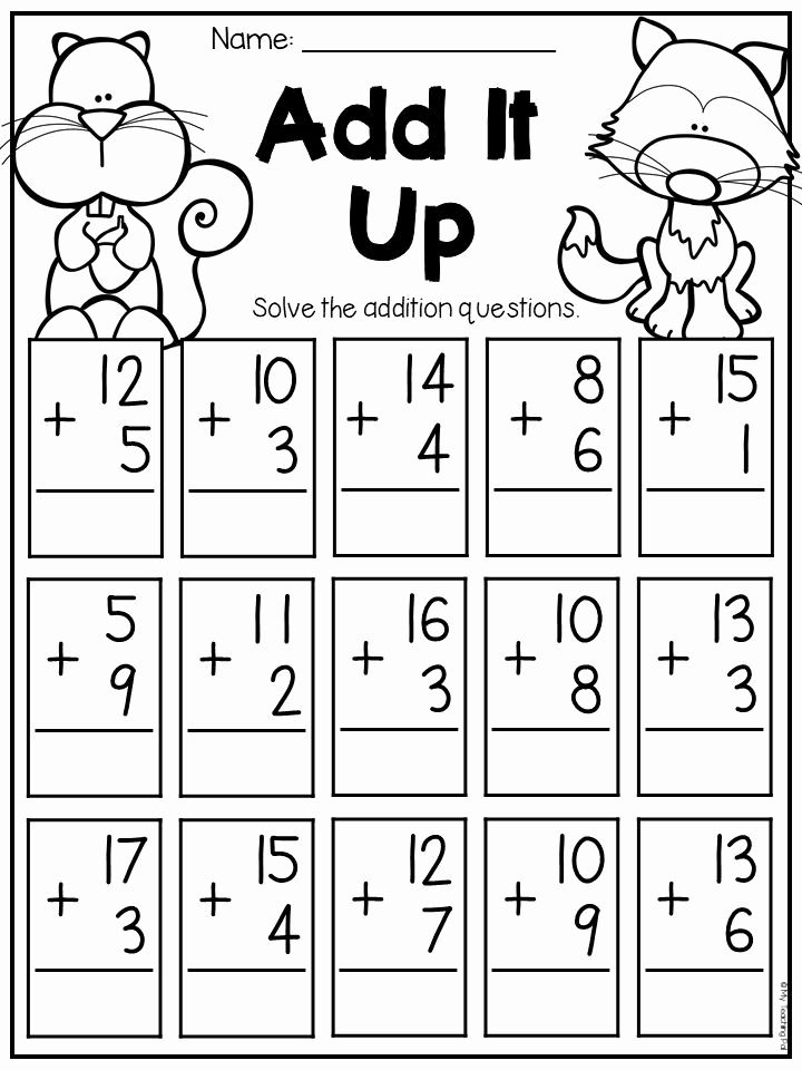 30 1St Grade Simple Math Worksheets