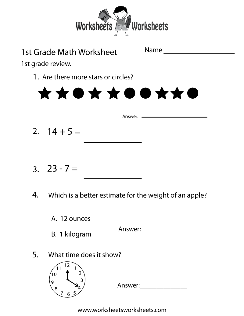 30 1St Grade Worksheets Free Printables Activities