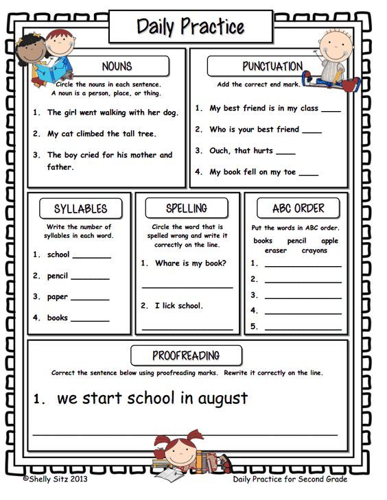 30 2Nd Grade Language Arts Worksheets