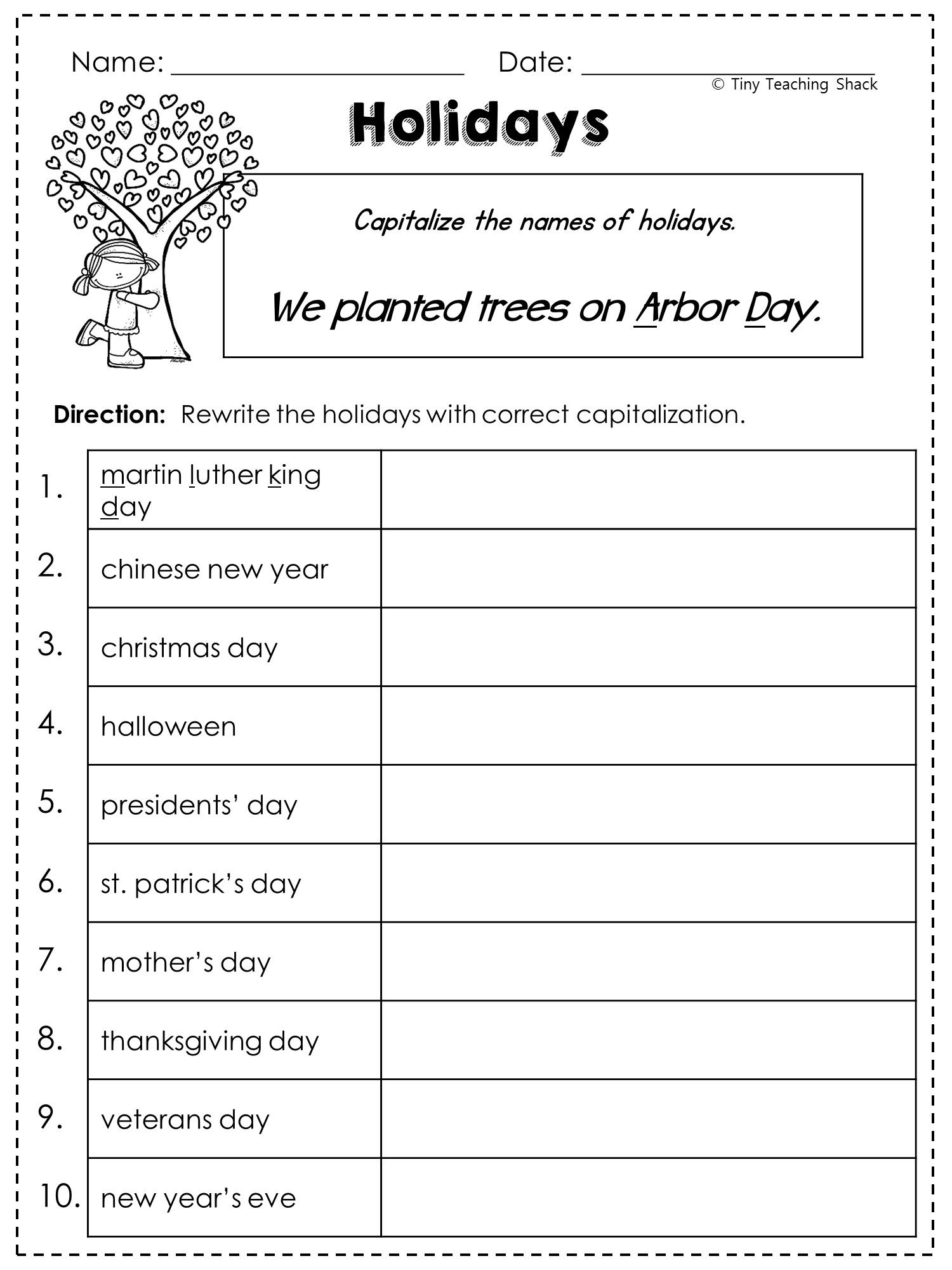 30 2Nd Grade Language Arts Worksheets